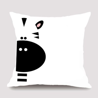 Almofada Girafa Preto e branco