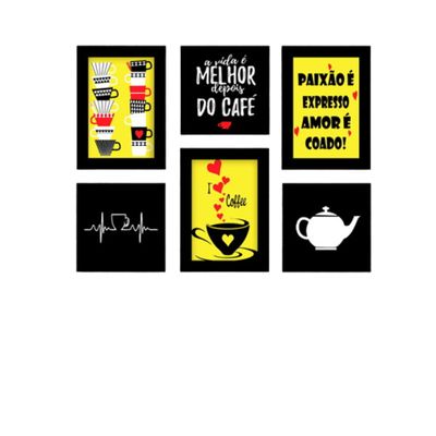 Placas mdf café 6 un