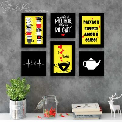 Placas mdf café 6 un