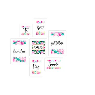 Placas mdf Floral 7 un