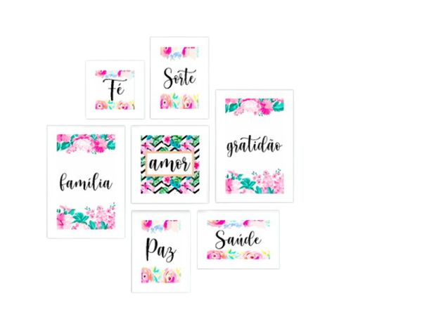 Placas mdf Floral 7 un