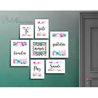 Placas mdf Floral 7 un