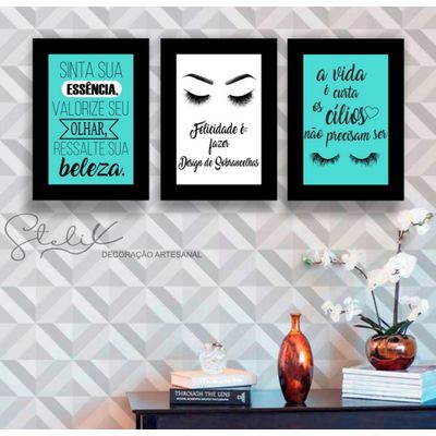 Placas mdf Cílios 3 un