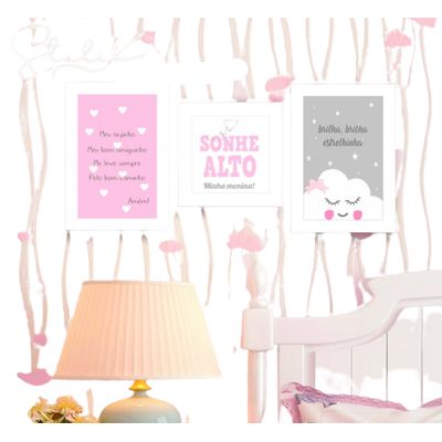 Placas mdf Infantil 3 un