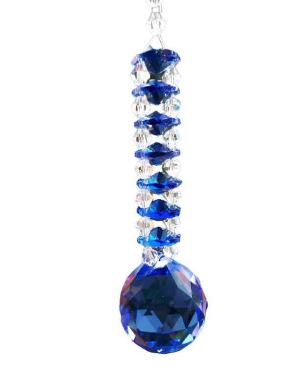 Cristal Suncatcher -Feng Shui - Azul