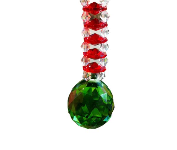 Cristal Suncatcher -Feng Shui - Verde
