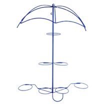 Suporte Plantas Guarda chuva Azul 7 Vasos