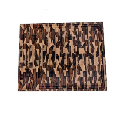Tábua de corte tradicional churrasco Madeira teca end grain