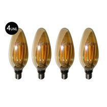 Lampadas De Led Kit 4 Multi Filamento Bivolt 30W Iluminação