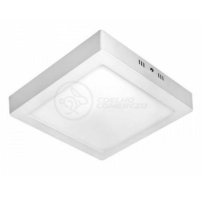 Plafon Painel Led 25w Sobrepor Branco Frio Spot Teto Bivolt