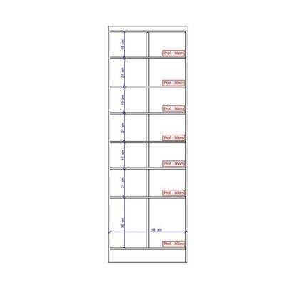 Armário Utilitário Multiuso 2 Portas Branco Carraro
