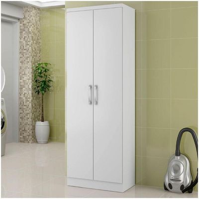Armário Utilitário Multiuso 2 Portas Branco Carraro