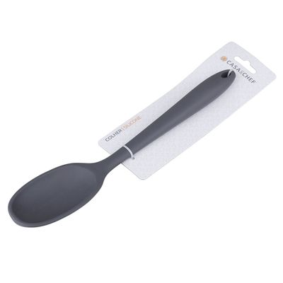 Colher de Servir Funda de Silicone Cazza Easy Cinza