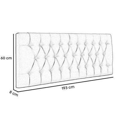 Painel Cabeceira Dubai Para Cama Box-1,93 Mt-veludo Rosa