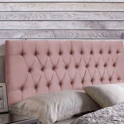 Painel Cabeceira Dubai Para Cama Box-1,38 Mt-veludo Rosa