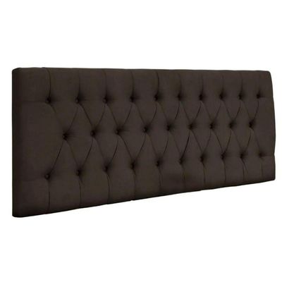 Painel Cabeceira Dubai Para Cama Box-1,38 Mt-suede Marrom
