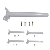 Suporte Barra Luminaria Solar Kit Com 5 Unidades Aço