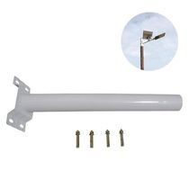 Suporte Barra Luminaria Solar Rua Poste Aço Quintal Jardim