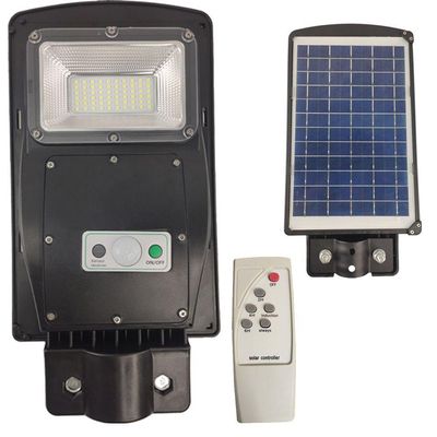 Luminária Solar Poste 60w Led Controle E Sensor De Movimento