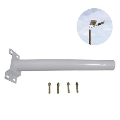 Suporte Barra Luminaria Solar 8 Und Rua Poste Aço Quintal