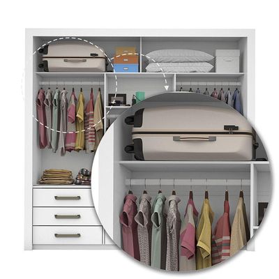 Quarto Completo Casal Anjos Premium E Cama De Casal Branco