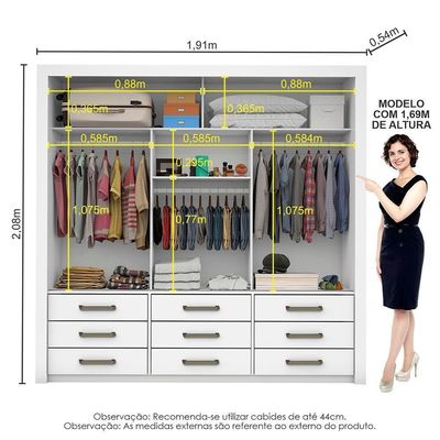 Quarto Completo Casal Sapateira 2 Portas E Cama Branco