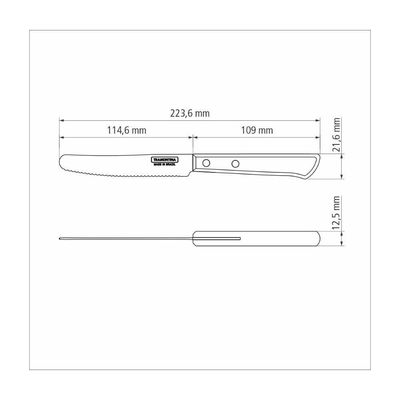 Faca Multiuso Tramontina Inox Castanho 5''