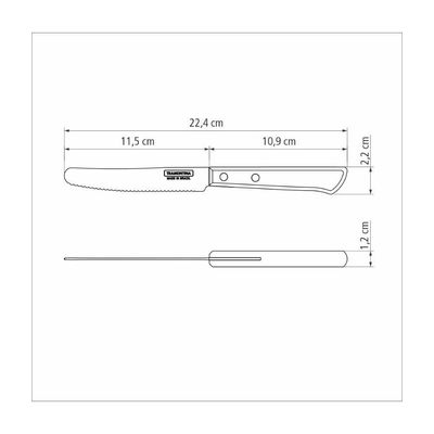 Faca Multiuso Tramontina Inox Castanho 5''