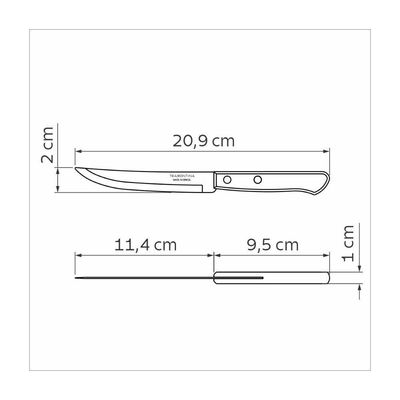 Faca Para Churrasco Tramontina Com Lâmina Castanho 5''