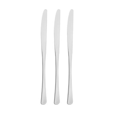 Conjunto De Facas De Mesa Aço Inox 3 Pç.