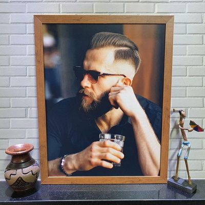 Quadros Barba Barbearia 35cmx45cm Modelo 5