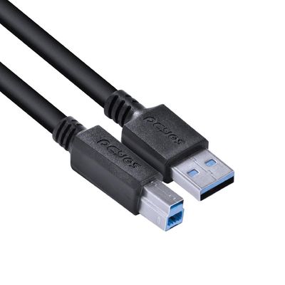 Cabo para Impressora e HD Externo USB a 3.0 Macho para USB B 3.0 Macho 28AWG Puro Cobre 2 Metros