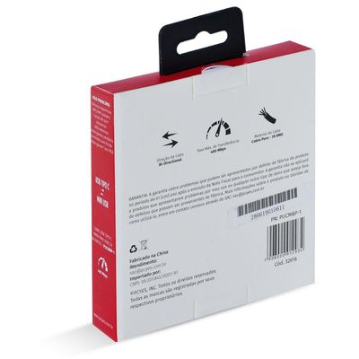 Cabo USB Tipo C para Mini USB B 2.0 para TYPE C Tipo C 1 Metro Preto - PUCMBP-1
