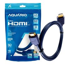 4K01 Cabo HDMI 2.0 4K 3D 19PINOS 1METRO