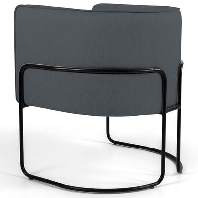 Poltrona Base Aço Betina C-03 Corano Cinza - Domi