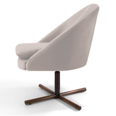 Kit 2 Poltronas Madeira Rafa B-309 Veludo Bege