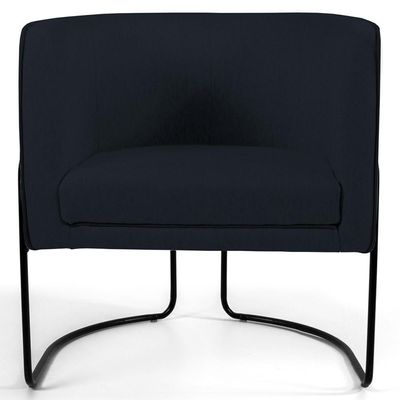 Poltrona Base Aço Betina C-05 Corano Preto