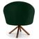 Poltrona Base Madeira Rafa B-303 Veludo Verde Musgo