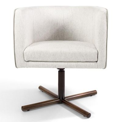 Kit 2 Poltronas Madeira Betina A-48 Linho Flocos