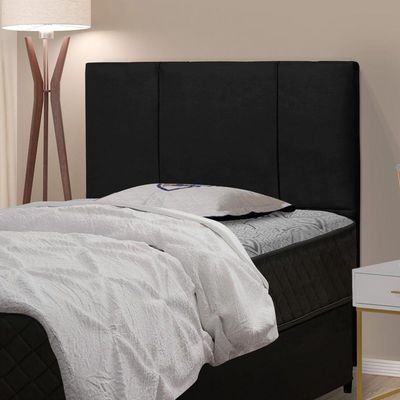 Cabeceira Cama Box Solteiro Donna 90cm Corano Preto