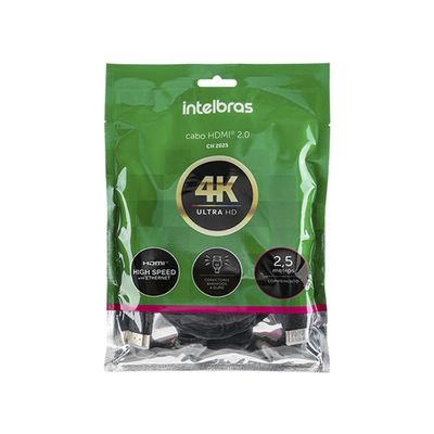 Cabo Conector HDMI 2.0 - 5M CH2025 Intelbras