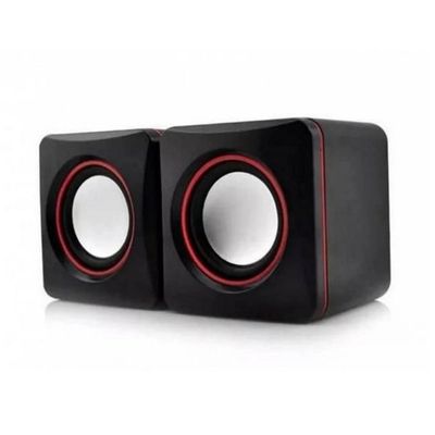 Mini Caixa De Som Para Computador PC Notebook 5w Rms Cabo P2 USB