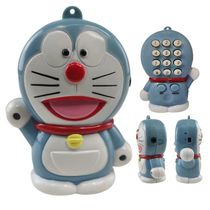 Mini Telefone Fixo Gato Doraemon Mesa C Headset Microfone