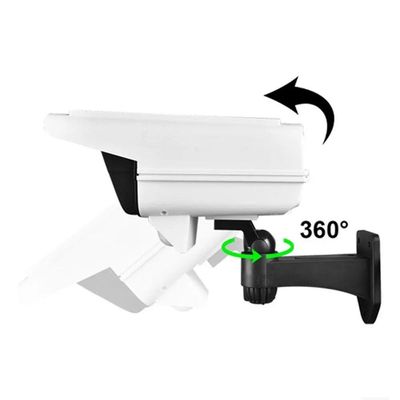 Luminaria Solar Camera Falsa Com Controle Sensor De Proximid