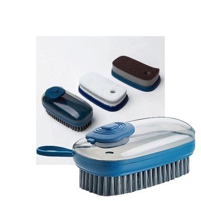 Escova Dispenser Limpeza Multifuncional 3 Em 1