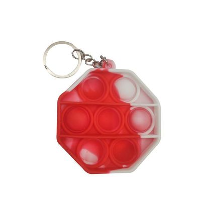 Chaveiro Pop It Anti Estresse Octagonal Relaxamento