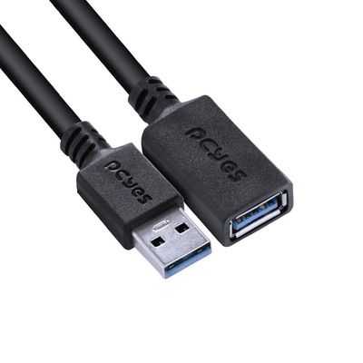 Cabo Extensor USB a 3.0 Macho para USB a 3.0 Fêmea 28AWG Puro Cobre 1 Metro - PUAMF3-1