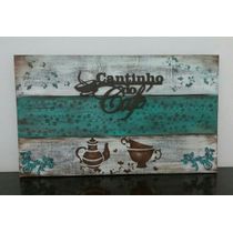 Suporte xícaras canecas Verde 4 ganchos