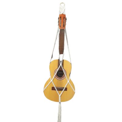 Suporte violão Macramê Cru