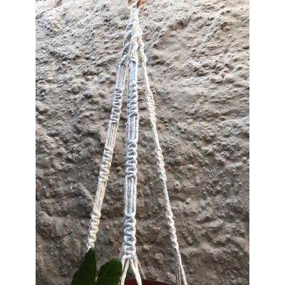 Suporte plantas macramê cru Anabel